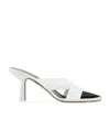 Neous Ogma Knit Cut Out Detailed Mules In White