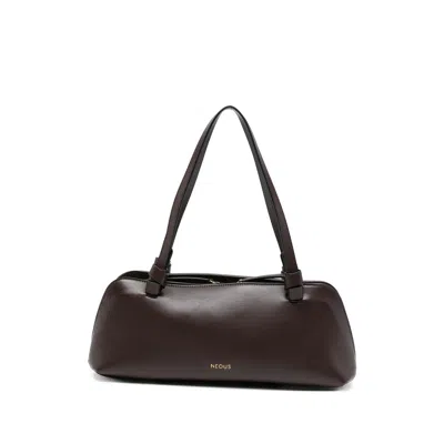 Neous Logo-print Shoulder Bag In Brown