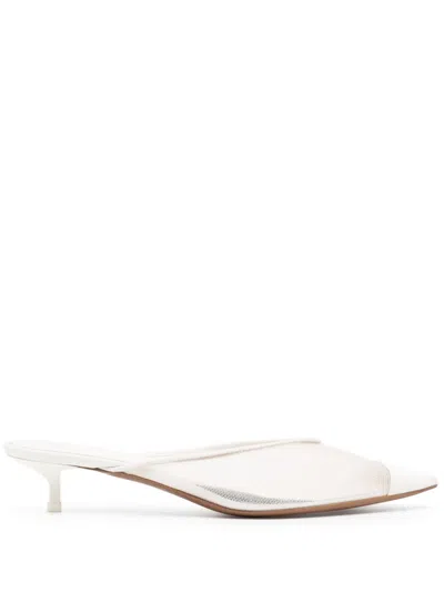 Neous Macondo 50mm Leather Mules In White