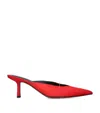 Neous Matar Heeled Mules 65 In Red