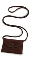 Neous Mintaka Pocket Suede Pocket Crossbody Bag Dark Chocolate In Brown