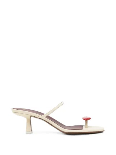 Neous Mondor 55 Leather Sandals In Neutral