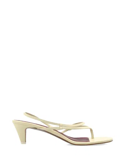 Neous Open-toe Leather Sandals In Neutral