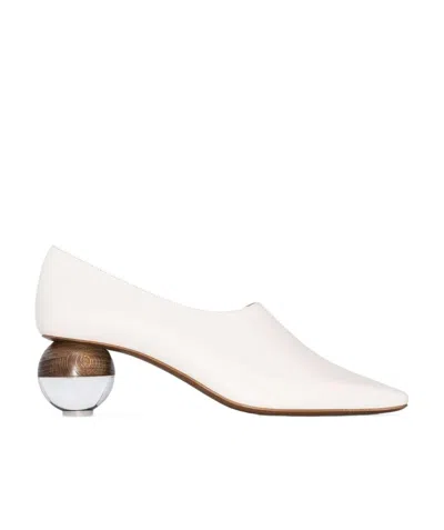 Neous Orion Crescent Shoulder Bag In White