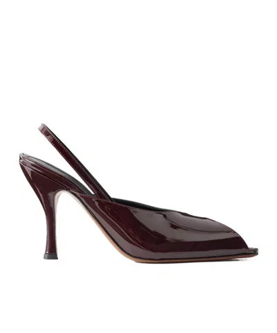 Neous Culumba 80 Patent Leather Pumps In Brown