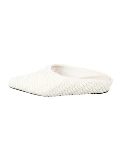 Pre-owned Neous Patterned Mules In Neutrals