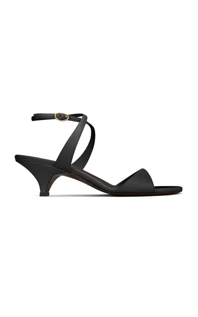 Neous Pherg Leather Sandals In Black