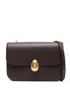 Neous Phoenix Suede Crossbody Bag In Brown