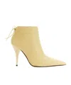 Neous Elegant Back Lacing Boot With 9.5 Cm Heel For Women In Nude