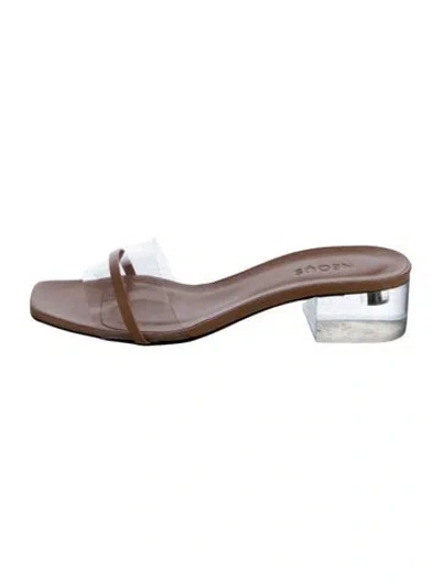 Pre-owned Neous Pvc Slides In Pink