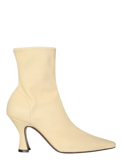 Neous Woman Ankle Boots Blush Size 8 Textile Fibers In Pink