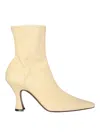Neous Woman Ankle Boots Blush Size 8 Textile Fibers In Yellow