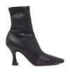 Neous Ran Stretch-design Leather Boots In Black