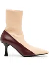 Neous Ruch 80mm Two-tone Boots In Neutrals
