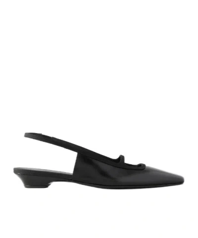 Neous Sabik Slingback Leather Pumps In Black