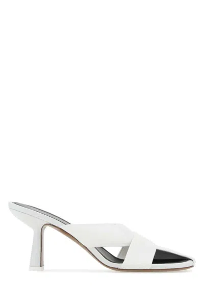 Neous Strappy Sandals With Open Toe And Cross Strap In White