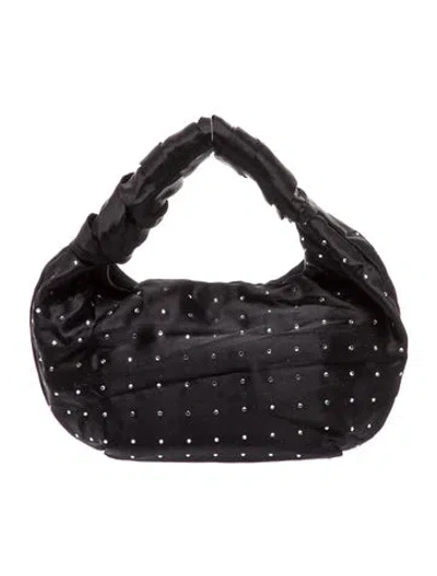 Pre-owned Neous Satin Top Handle Bag In Black