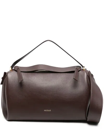 Neous Scorpius Leather Tote Bag In Brown