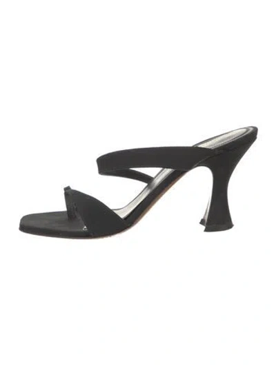 Pre-owned Neous Slides In Black