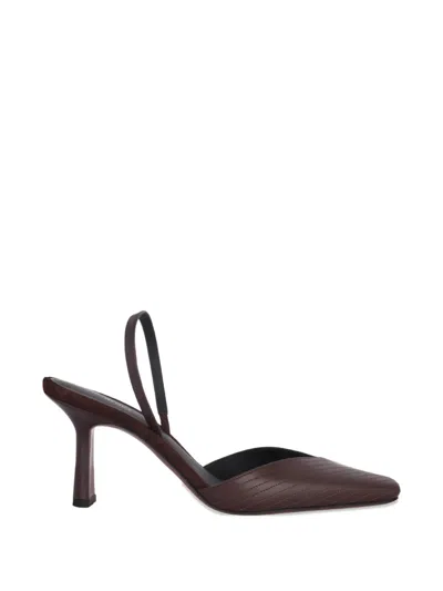 Neous Slingback Heeled Pumps In Brown