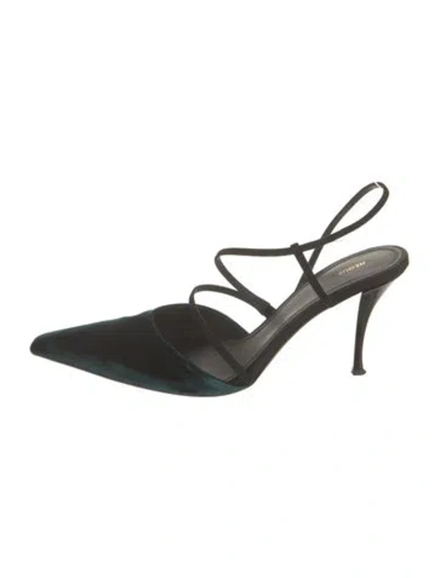 Pre-owned Neous Slingback Pumps In Black