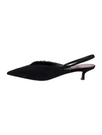 Pre-owned Neous Slingback Pumps In Black