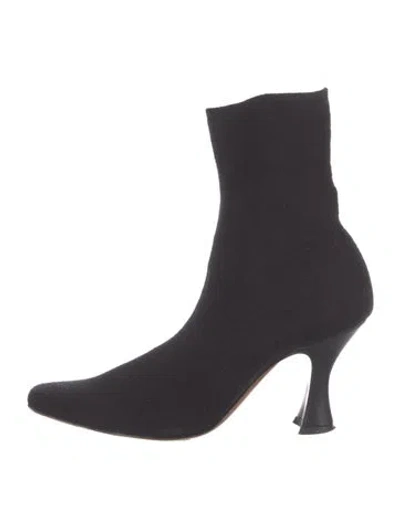 Pre-owned Neous Sock Boots In Black