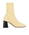 Neous Cream Leather Lepus Ankle Boots In Nude