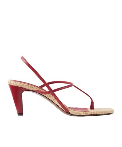 Neous Arneb 65 Leather Sandals In Red