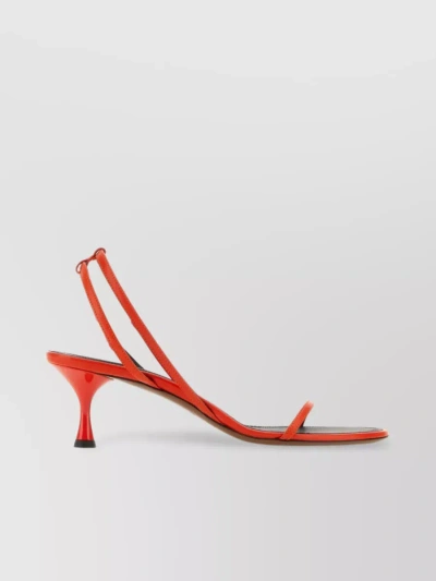 Neous 55mm Slingback Leather Sandals In Red