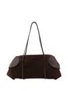Neous Suede Shoulder Bag In Brown