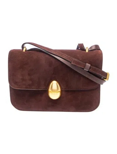 Pre-owned Neous Suede Shoulder Bag In Brown