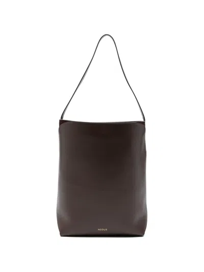Neous Thea Panelled Shoulder Bag In Brown