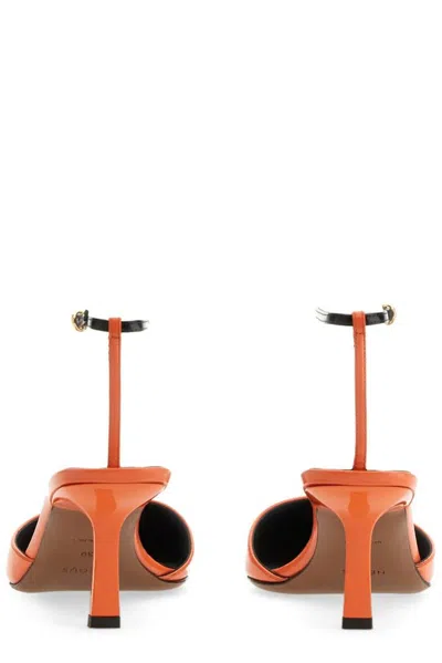 Neous Toliman Ankle Strap Pump In Orange