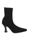 NEOUS NEOUS WOMAN ANKLE BOOTS BLACK SIZE 8 TEXTILE FIBERS