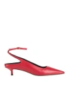Neous Fornax 40mm Leather Pumps In Red
