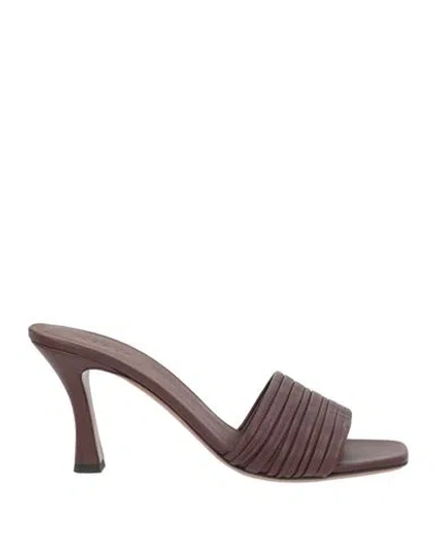 Neous Woman Sandals Dark Brown Size 7 Leather