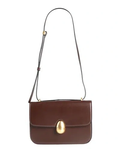 Neous Woman Shoulder Bag Chocolate Brown Size - Leather