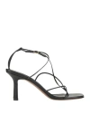 Neous Alphard Pin Buckle High-heeled Sandals In Black
