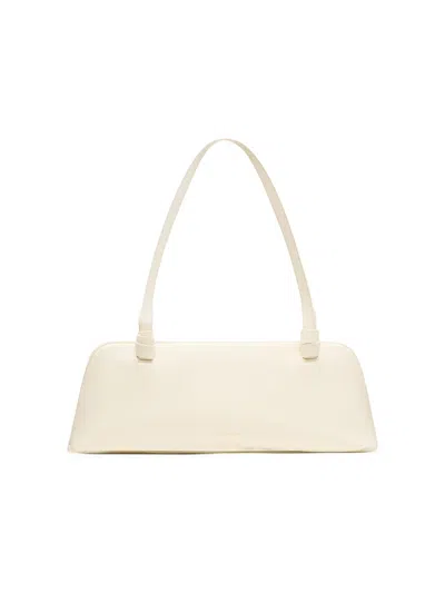 Neous Women's Aries East To West Leather Shoulder Bag In White