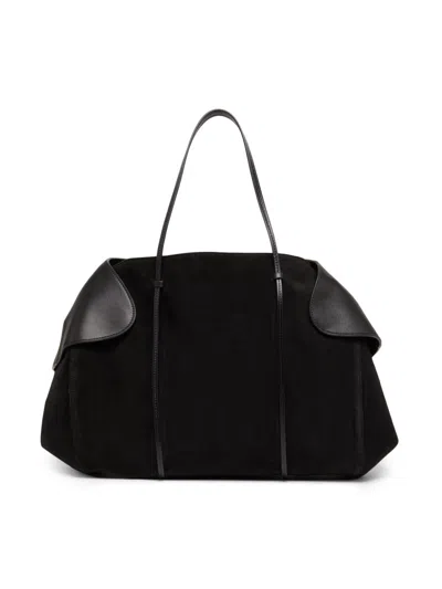 Neous Women's Berenices Suede & Leather Shoulder Bag In Black
