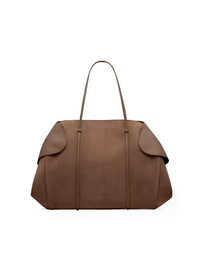 Neous Women's Berenices Suede & Leather Shoulder Bag In Brown