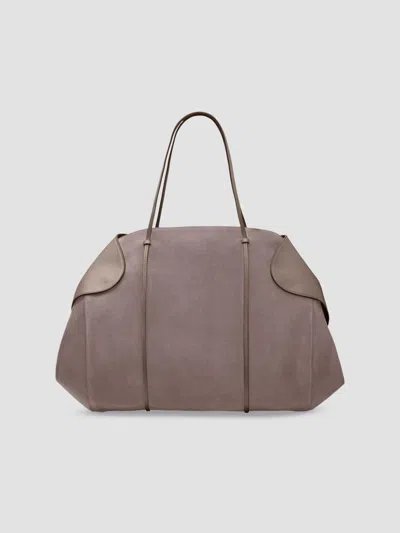 Neous Women's Berenices Suede & Leather Shoulder Bag In Taupe