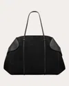 Neous Berenices Suede Tote Bag In Black