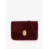 Neous Phoenix Pony Skin Shoulder Bag In Burgundy