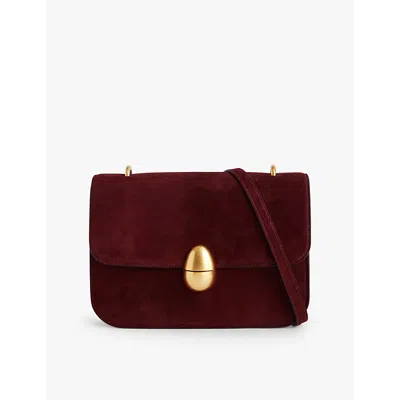Neous Phoenix Pony Skin Shoulder Bag In Burgundy