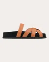 Neous Strappy Leather Sandals In Neutrals