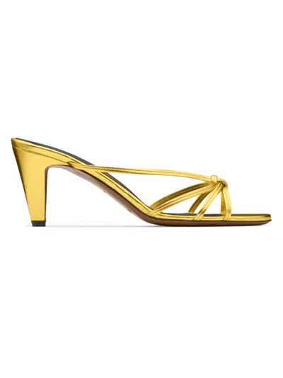 Neous Women's Motha 65mm Metallic Leather Sandals In Gold