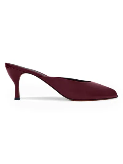 Neous Women's Naiad 65mm Leather Mules In Burgundy