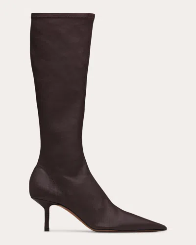 Neous Women's Nosa 65 Stretch-leather Knee-high Boot In Dark Chocolate